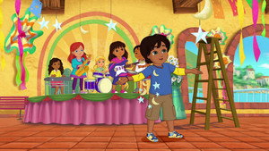 Dora au pays des instruments de musique