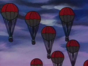Les ballons explosifs portés par le vent!!