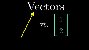 Vectors, what even are they?