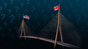 Why has a bridge become a source of tension between Canada and the United States?