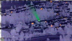 Helicopter pilot gets blinded
