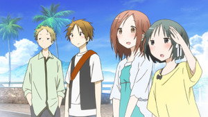 A la mer avec des amis