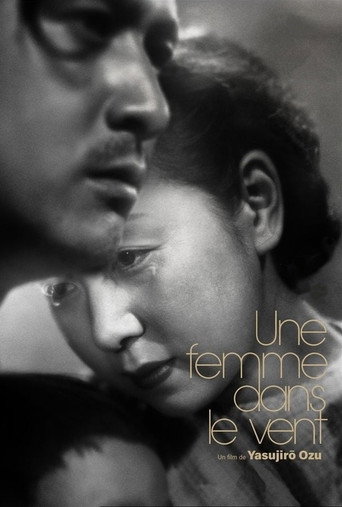 Une femme dans le vent