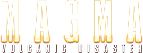 Magma, désastre volcanique logo