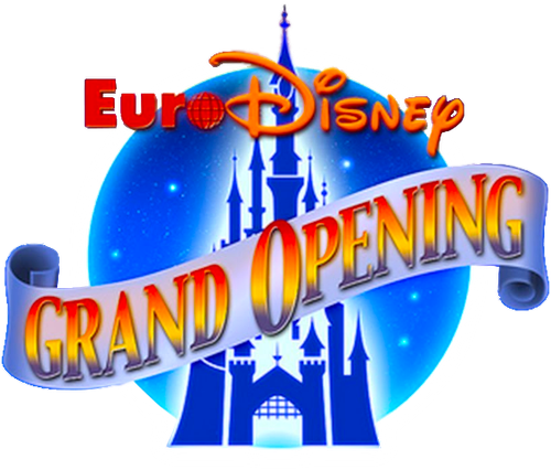 The Grand Opening of Euro Disneyland logo