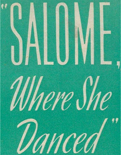 Salome, Where She Danced logo
