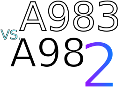 A983 VS. A982 II logo