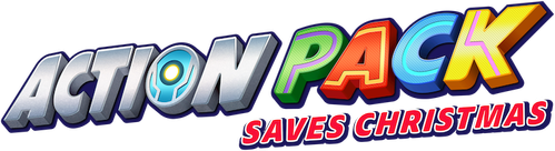The Action Pack Saves Christmas logo