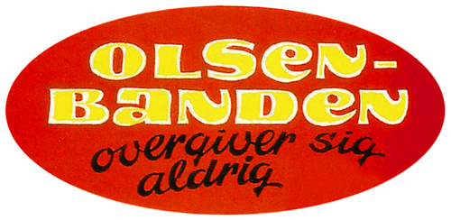 Olsen-banden overgiver sig aldrig logo