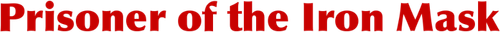 Prisoner of the Iron Mask logo