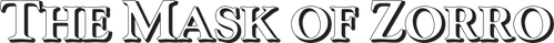 The Mask of Zorro logo