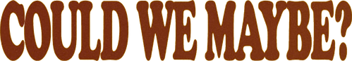 Could We Maybe logo