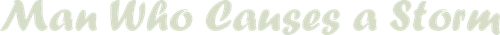 嵐を呼ぶ男 logo