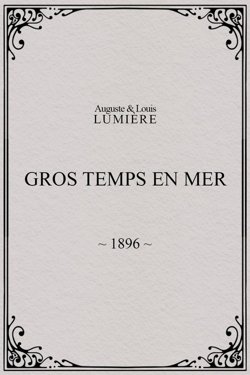 Gros temps en mer