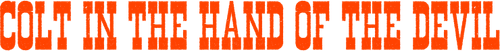 Una colt in mano al diavolo logo