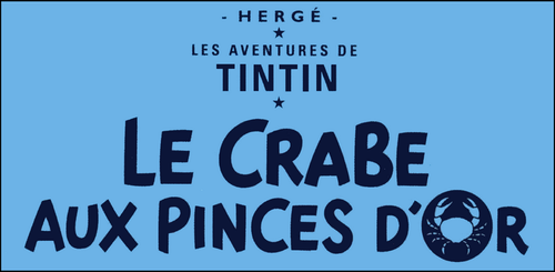 Le Crabe aux pinces d'or logo