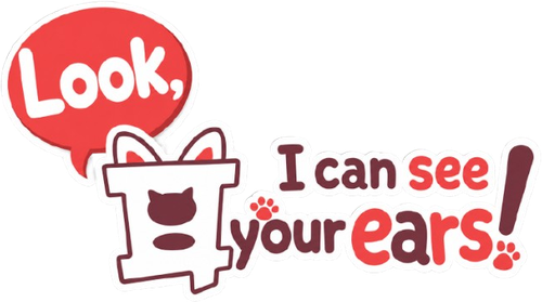 Hey, Your Cat Ears Are Showing! logo
