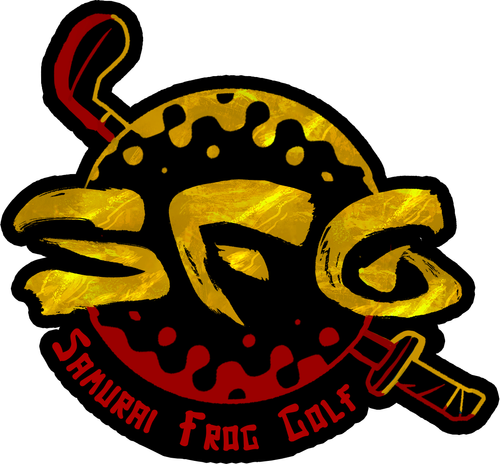 Samurai Frog Golf logo