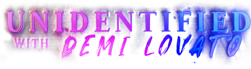 Unidentified with Demi Lovato logo