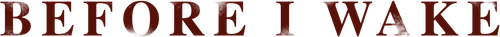 Before I Wake logo