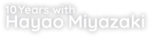 10 Years with Hayao Miyazaki logo