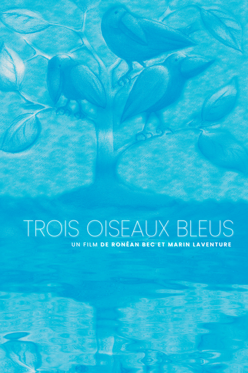 Trois oiseaux bleus logo
