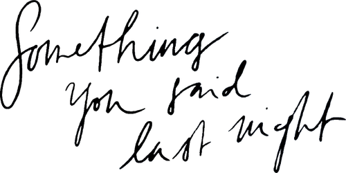 Something You Said Last Night logo