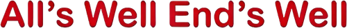 All's Well End's Well logo