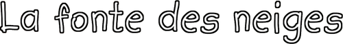 La Fonte des neiges logo