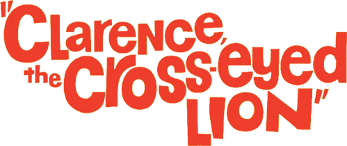 Clarence, the Cross-Eyed Lion logo