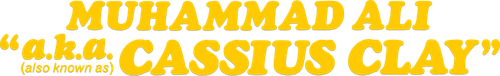 a.k.a. Cassius Clay logo
