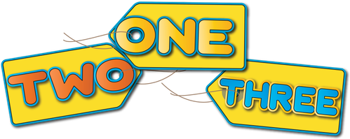 One Two Three logo