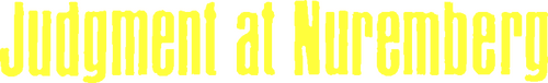 Judgment at Nuremberg logo